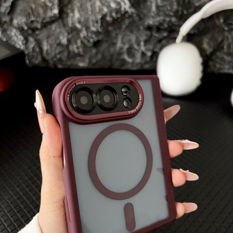iPhone Duo フルカバーケース 4点セット Magsafe対応 米軍MIL規格 耐衝撃 ヒンジ保護 強化ガラスフィルム付き 高品質[M6761]