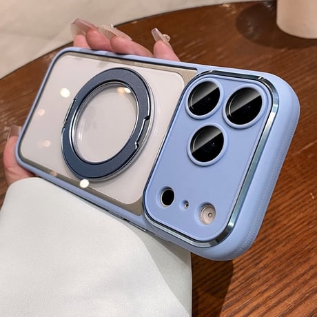 iPhone18Pro/18ProMaxケース 高品質多機能 MagSafeリングスタンド iPhone17pro/16promax/15/14カバー 滑り止め加工 黄ばまない[M6699]