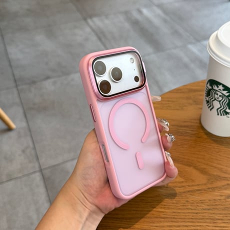 レンズ保護スタンド一体 iPhone18Pro/17ケース MagSafe対応 iPhone16Pro,Max/15ケース 指紋防止耐衝撃 高品質 [M6741]