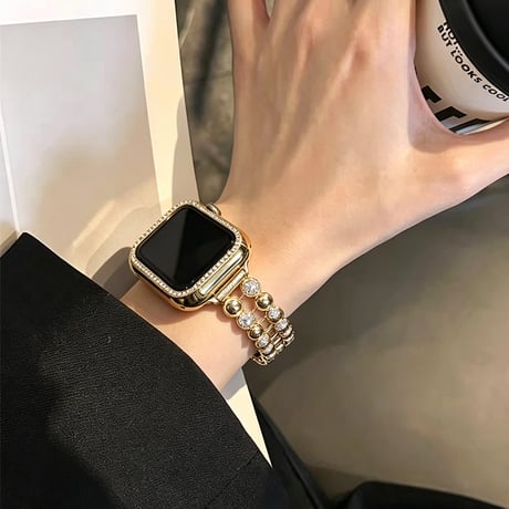 ダイヤデコ AppleWatchバンド 上品 メタル AppleWatchベルト Series 11/10/9/8 SE3/2  Ultra3/2/1 高級感高品質 上品[M6566]