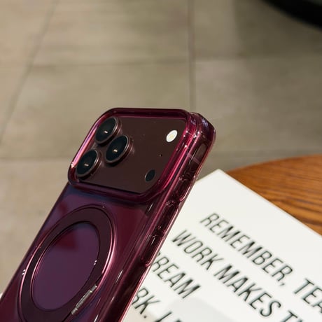 黄ばみにくい高透明 iPhone18Pro/18ProMaxケース 360°回転マグネットリングスタンド iPhone17/16proケース 薄型軽量丈夫 [M6770]
