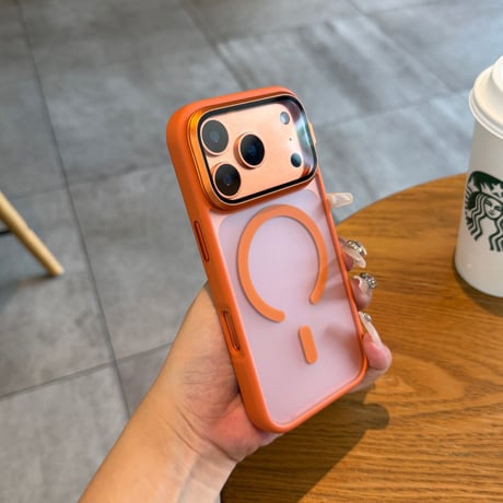 レンズ保護スタンド一体 iPhone18Pro/17ケース MagSafe対応 iPhone16Pro,Max/15ケース 指紋防止耐衝撃 高品質 [M6741]