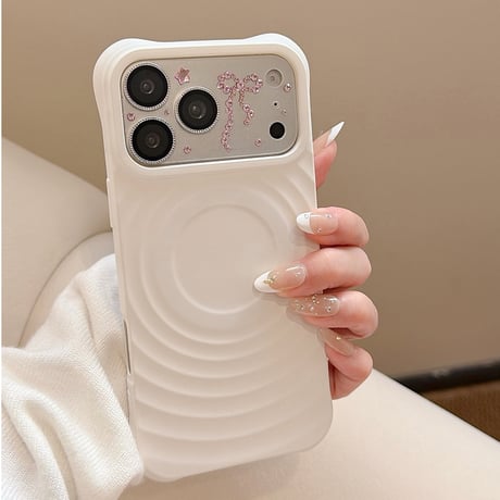 ダイヤリボン カメラフィルムカバー iPhone17Pro iPhone17ProMax レンズフィルム  キラキラ  おしゃれ 可愛い きれい [M6689]