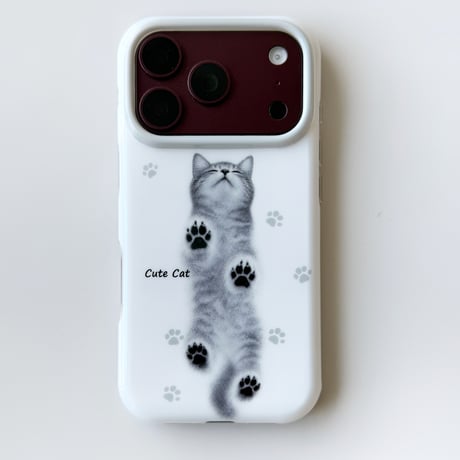 ねこ/わんこ 肉球デザイン iPhone18Pro/18ProMaxケース アニマル柄 iPhone17/16ProMax/15カバー ペアお揃い ギフトにおすすめ [M6881]