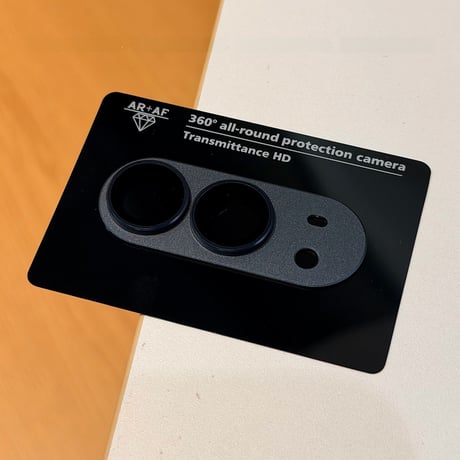 iPhone duo 専用 カメラレンズカバー ガラスフィルム 一体型 アルミ合金＋強化ガラス  傷防止 衝撃吸収 カメラ保護フィルム [M6833]