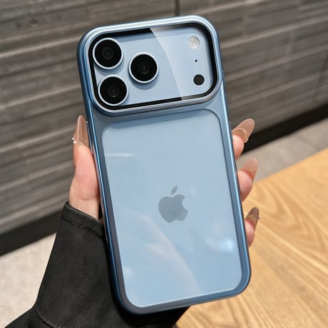 カメラカバースタンド一体 iPhone18ProMax/17Proケース 高透明メタル iPhone17/16Proカバー 黄ばまない 全体保護 [M5717]