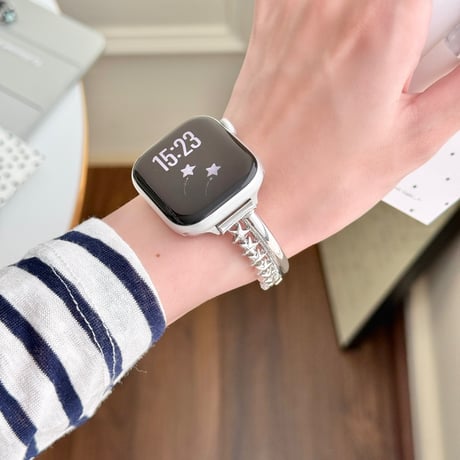 メタル星 AppleWatchバンド シック AppleWatchベルト Series 11/10/9/8 SE3/2  Ultra3/2/1 高級感高品質 上品[M6581]