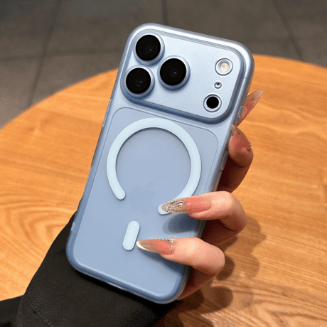 MagSafe対応 マット iPhone18Pro/18ProMaxケース カメラ保護 半透明 iPhone17Pro/16ケース 着脱簡単[M6734]