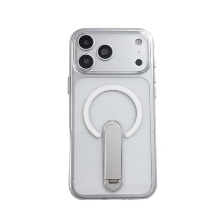 便利スタンド付 iPhone17Pro/16ProMaxケース MagSafe対応 iPhone15Pro/14ケース 耐衝撃加工 黄ばまない [M6585]