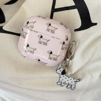犬ちゃん Airpods Pro3ケース ピンク Airpods4/3カバー pro2/pro1 リング/キーホルダー キュート[M6701]