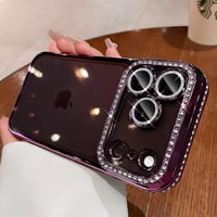 【iPhone18Pro対応】ジュエリーデコ iPhone17/16Pro/14/15proケース  キラキラ オシャレ綺麗アイフォン13/12proカバー  カメラレンズフィルム付き [M1537]