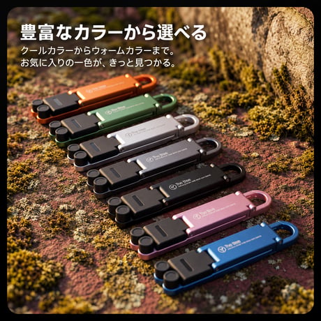 カラビナ一体型コンパクトスマホスタンド アルミ合金製 三角構造 しっかり安定 折りたたみ式 角度調整対応 超軽量22g [MT11]