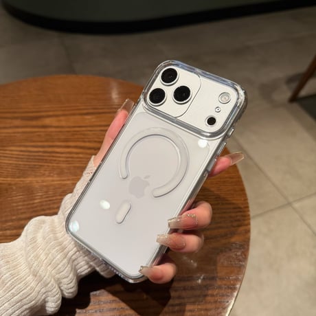 高透明クリア iPhone18ProMax/18Proケース MagSafe対応 カメラコントロール保護カバー iPhone17/16/15シリーズ 薄型軽量 [M6751]
