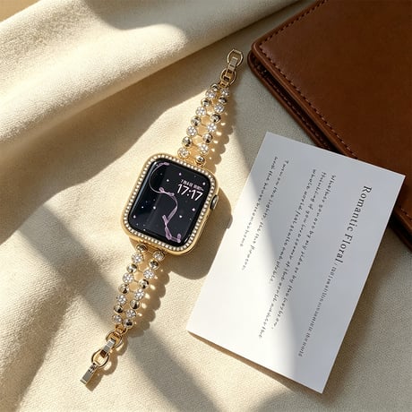 ダイヤデコ AppleWatchバンド 上品 メタル AppleWatchベルト Series 11/10/9/8 SE3/2  Ultra3/2/1 高級感高品質 上品[M6566]