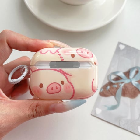 ブタちゃん Airpods Pro3ケース 可愛すぎる Airpods 4/3カバー  AirpodsPro2/1  プレゼントにおすすめ [M6660]