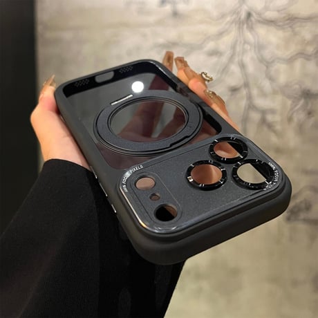 iPhone18Pro/18ProMaxケース プレミアム 360°回転式マグネットスタンド iPhone17/17Pro/17Promaxカバー 耐衝撃多機能[M6704]