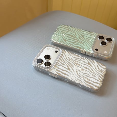 ゼブラ柄 iPhone18Pro/17ケース キラキラ感 iPhone16ProMax/15Pro/14ケース オシャレ シンプル風[M6603]