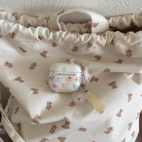 ワンちゃん Airpods Pro3ケース 韓国風 Airpods4/3カバー pro2/pro1 リング/キーホルダー かわいい[M6606]