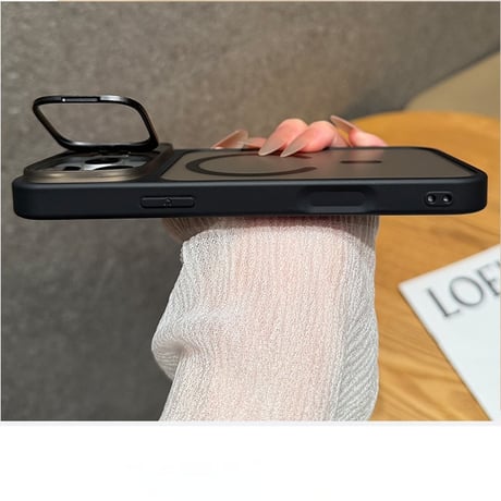 カメラスタンド iPhone18Pro/17ProMaxケース MagSafe対応 指紋防止 iPhone16Pro/15/14ケース 多機能[M6668]