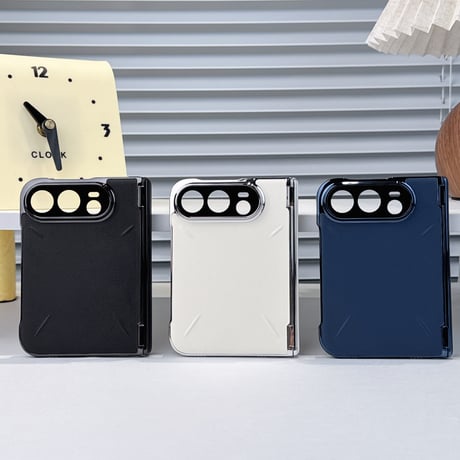 iPhone Duoケース 全面保護 カメラレンズ保護カバー付 MagSafe対応 高級レザー  ヒンジ保護  メッキフレーム  高級感たっぷり [M6889]