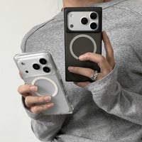 スクエア MagSafe対応 iPhone18Pro/17promaxケース マット仕上げ 指紋防止 iPhone17/16/15proケース  カッコイイ 高級感 [M6651]