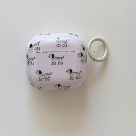 犬ちゃん Airpods Pro3ケース ピンク Airpods4/3カバー pro2/pro1 リング/キーホルダー キュート[M6701]