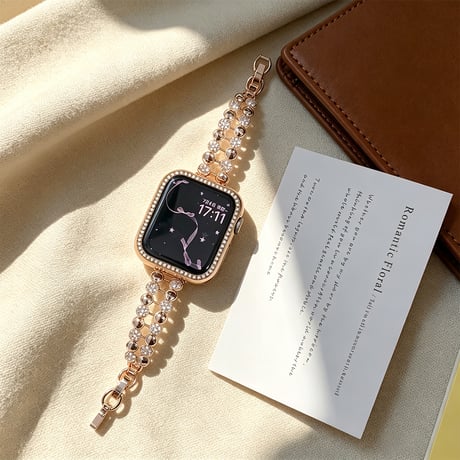 ダイヤデコ AppleWatchバンド 上品 メタル AppleWatchベルト Series 11/10/9/8 SE3/2  Ultra3/2/1 高級感高品質 上品[M6566]