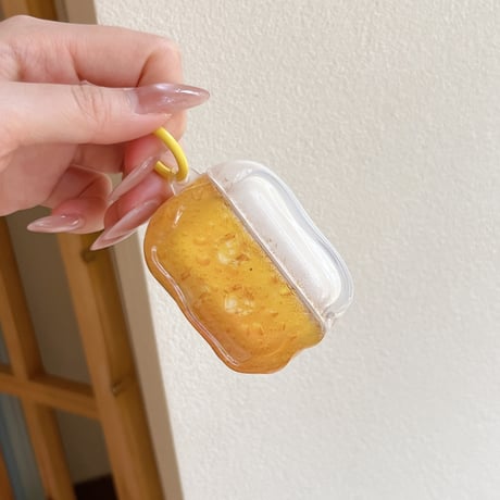 ビール Airpods Pro3ケース ビールカップキーホルダー Airpods4/3カバー pro2/pro1 うねうね 面白い[M6640]