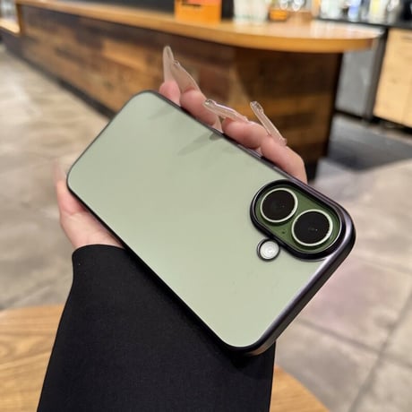 ラベンダー/ミストブルー/セージ iPhone17ケース マット仕上げ 極薄 軽量 メタリック すりガラス調 耐衝撃 [M6730]