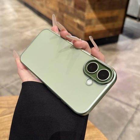 ラベンダー/ミストブルー/セージ iPhone17ケース マット仕上げ 極薄 軽量 メタリック すりガラス調 耐衝撃 [M6730]