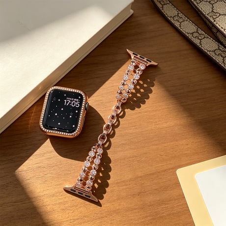 ダイヤデコ AppleWatchバンド 上品 メタル AppleWatchベルト Series 11/10/9/8 SE3/2  Ultra3/2/1 高級感高品質 上品[M6566]