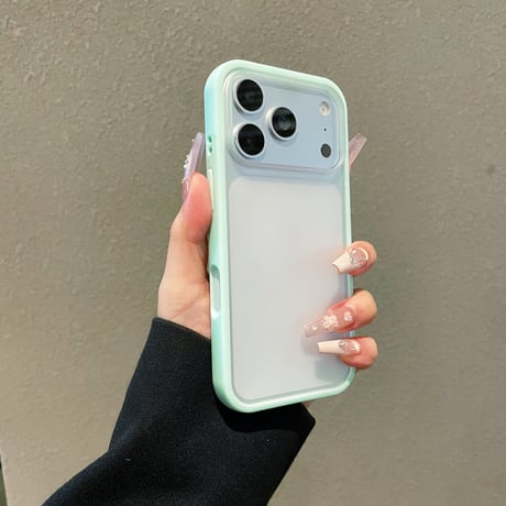 夏におすすめ iPhone17Pro/17ケース 指紋防止 iPhone16Pro/15ProMax/14カバー  軽量薄型 [M6629]