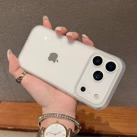 iPhone18Pro/18ProMaxケース 軽量薄型 iPhone17/ iPhone16Pro/15ProMax/14カバー  シンプル風 カラーフレーム [M6641]