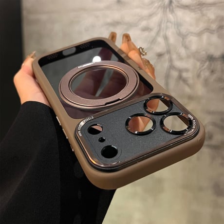 iPhone18Pro/18ProMaxケース プレミアム 360°回転式マグネットスタンド iPhone17/17Pro/17Promaxカバー 耐衝撃多機能[M6704]