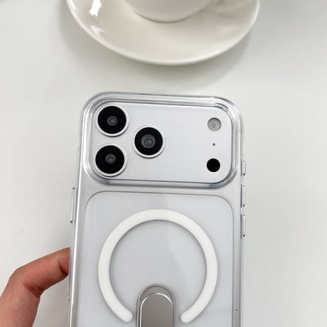 便利スタンド付 iPhone17Pro/16ProMaxケース MagSafe対応 iPhone15Pro/14ケース 耐衝撃加工 黄ばまない [M6585]