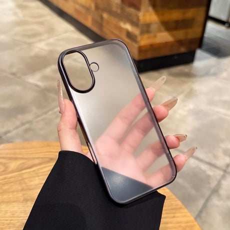 ラベンダー/ミストブルー/セージ iPhone17ケース マット仕上げ 極薄 軽量 メタリック すりガラス調 耐衝撃 [M6730]