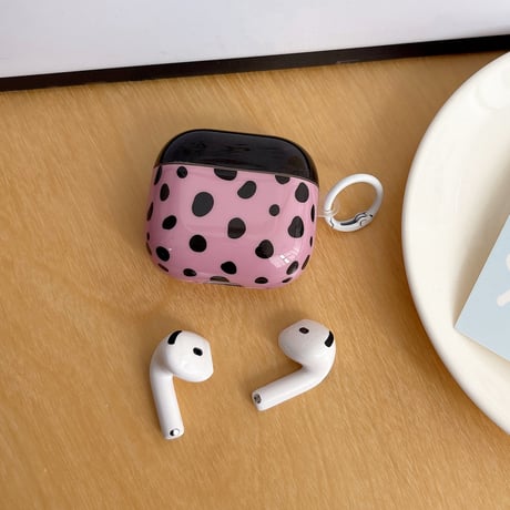 ブラックヒョウ柄 Airpods Pro3ケース オシャレ Airpods 4/3カバー  AirpodsPro2/1  リング付  人気カラー [M6627]