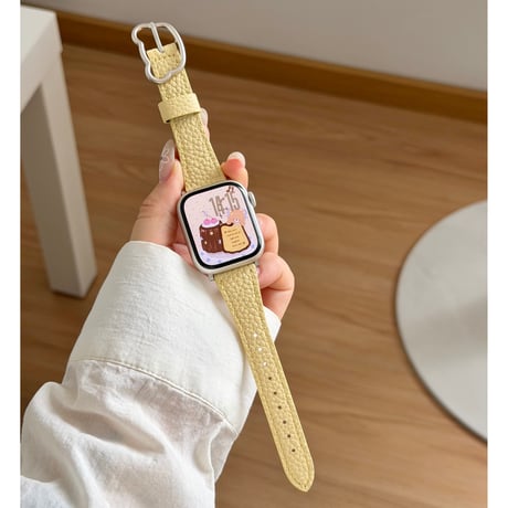 メタル熊ちゃん留め具  AppleWatchバンド レザー製 AppleWatchベルト Series 11/10/9/8 SE3/2  Ultra3/2/1 高級感高品質[M6637]