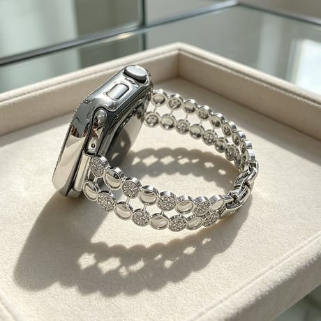 ダイヤデコ AppleWatchバンド 上品 メタル AppleWatchベルト Series 11/10/9/8 SE3/2  Ultra3/2/1 高級感高品質 上品[M6566]