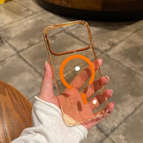 MagSafe対応 高透明 iPhone18Pro/18ProMaxケース カラーフレーム iPhone17/16proケース 薄型 軽量 精密設計[M6788]