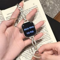 エレガント AppleWatchバンド ダイヤデコ AppleWatchベルト Series 11/10/9/8 SE3/2  Ultra3/2/1 メタリック 高級感たっぷり[M6595]