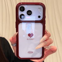 ハート柄 iPhone18Pro/18ProMaxケース 高透明感 カメラカバー iPhone17/16ProMaxカバー 大人かわいい クリア[M6840]