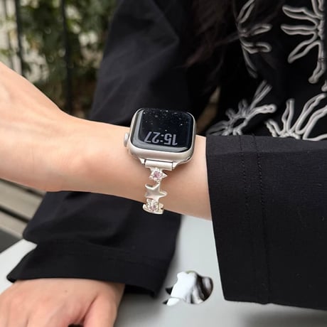 星 AppleWatchバンド シック AppleWatchベルト Series 11/10/9/8 SE3/2  Ultra3/2/1 上品 高級感たっぷり[M6605]
