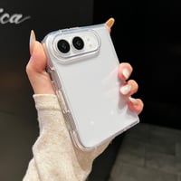 iPhone Duoケース 黄ばみにくい 高透明 カラーフレーム クリアケース 薄型軽量 着脱簡単[M6831]