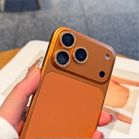 キラキラレンズカバー iPhone18ProMax/18Pro ラインストーン 17/17Pro/16proシリーズカメラレンズフィルム  取り外しツール付き [M6753]