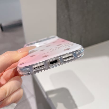 ドット柄 リボン柄 iPhone18Pro/18ProMaxケース キラキラグラデーション iPhone17Pro/16ProMaxカバー グリッターカメラカバー [M6883]