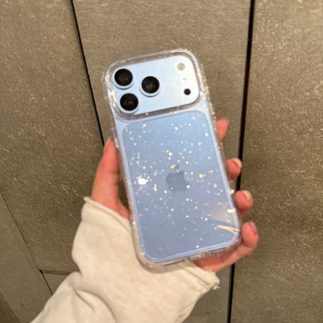 キラキラ iPhone18Pro/17Proケース 透明 iPhone16/15promaxカバー おしゃれ 軽量 着脱簡単[M4923]