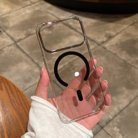 MagSafe対応 高透明 iPhone18Pro/18ProMaxケース カラーフレーム iPhone17/16proケース 薄型 軽量 精密設計[M6788]