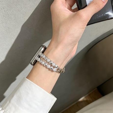 ダイヤデコ AppleWatchバンド 上品 メタル AppleWatchベルト Series 11/10/9/8 SE3/2  Ultra3/2/1 高級感高品質 上品[M6566]