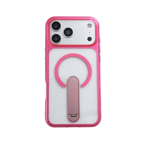 便利スタンド付 iPhone17Pro/16ProMaxケース MagSafe対応 iPhone15Pro/14ケース 耐衝撃加工 黄ばまない [M6585]